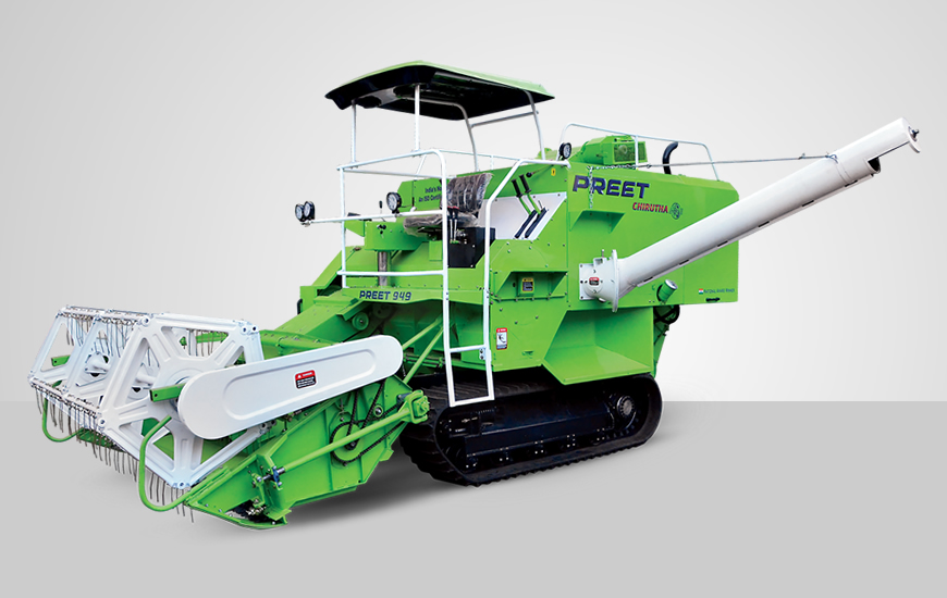 preet 949 track Combine harvester